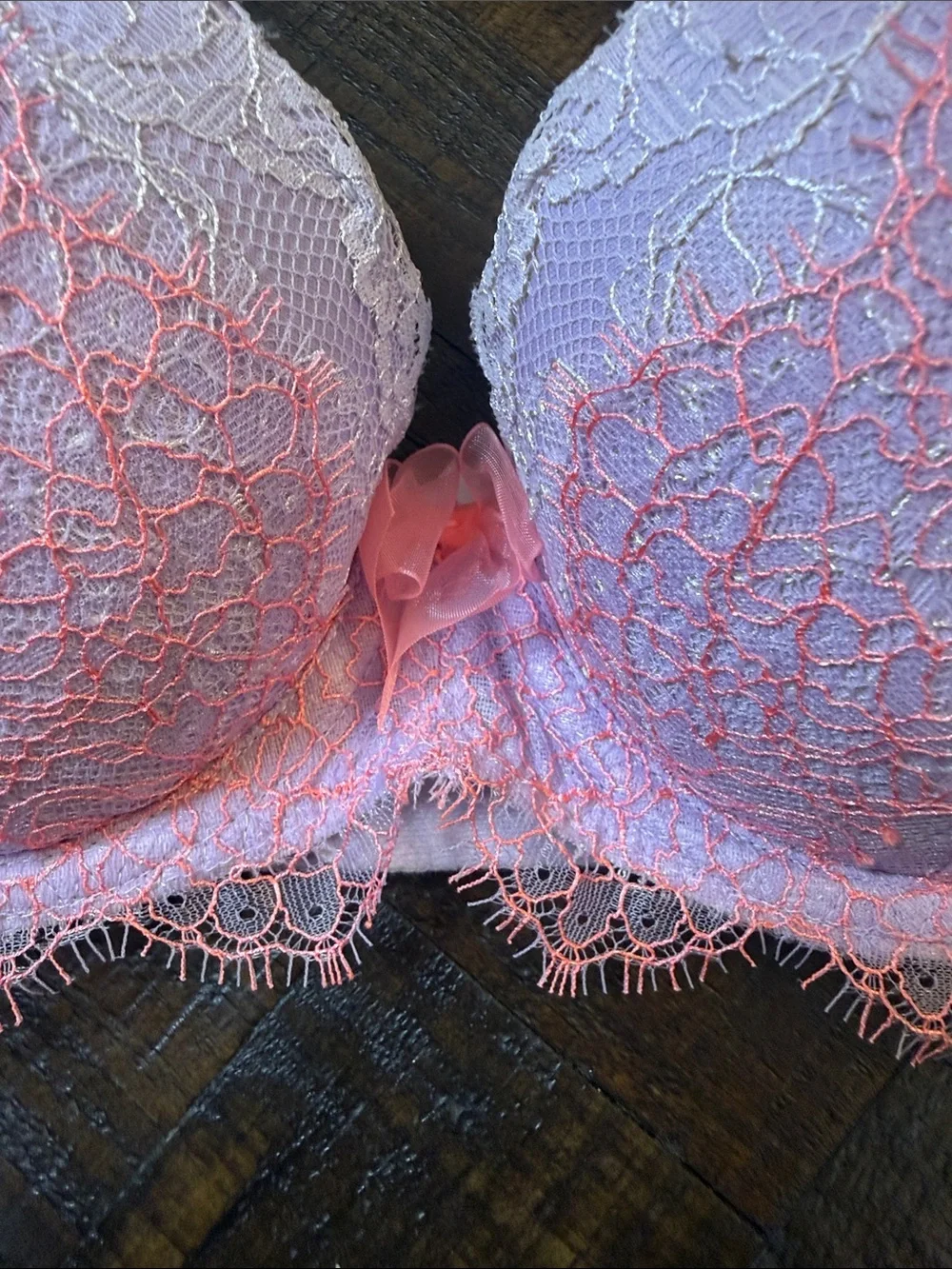 Victoria’s‎ Secret Dream Angels Pink Purple Lace Demi Bra 32C